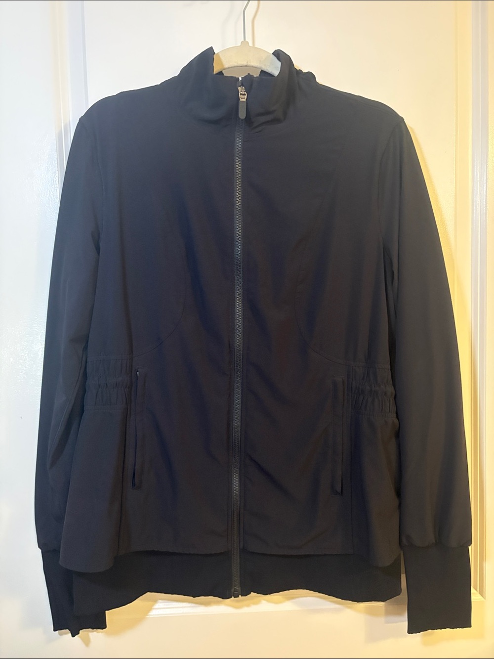 lululemon athletica Black Zip-Front Bomber Jacket